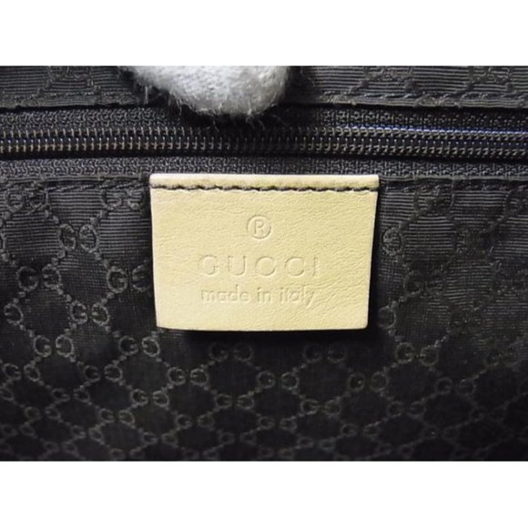 Gucci Vintage Satchel Camel Brown Leather RARE 2 Handle - Picture 7 of 10